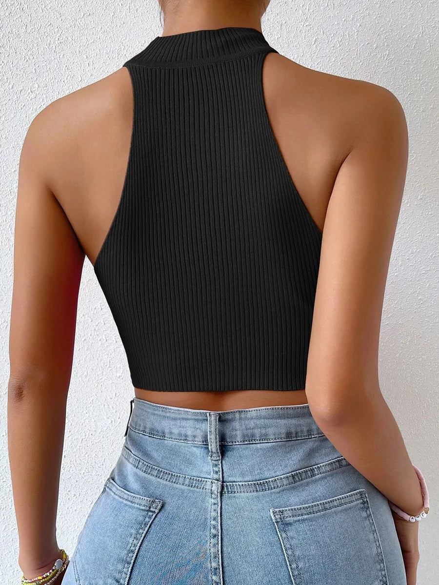 Noir Push Up Crop Top