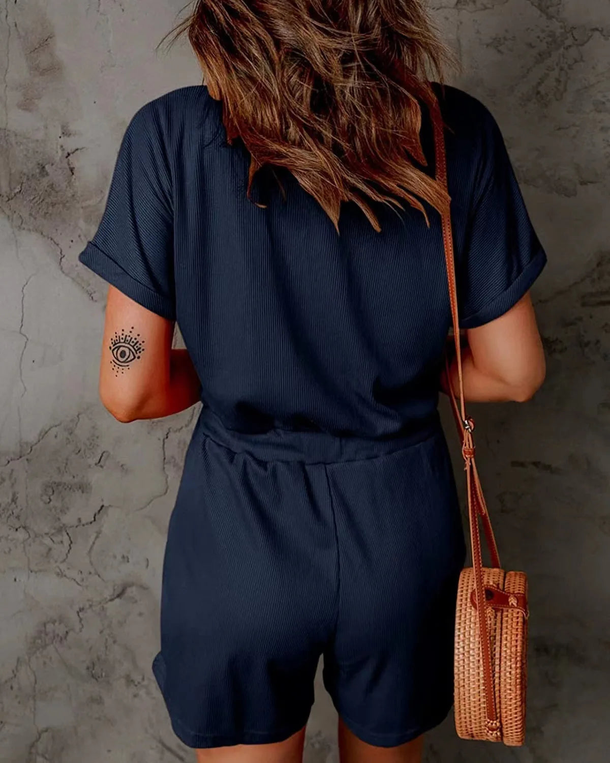 Sunlit V-Neck Playsuit