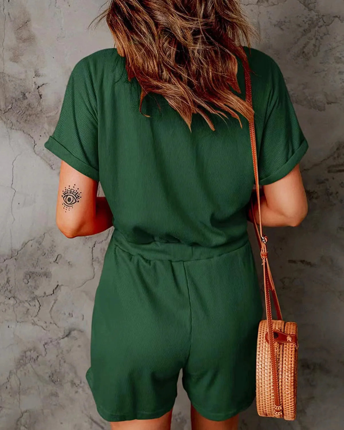 Sunlit V-Neck Playsuit