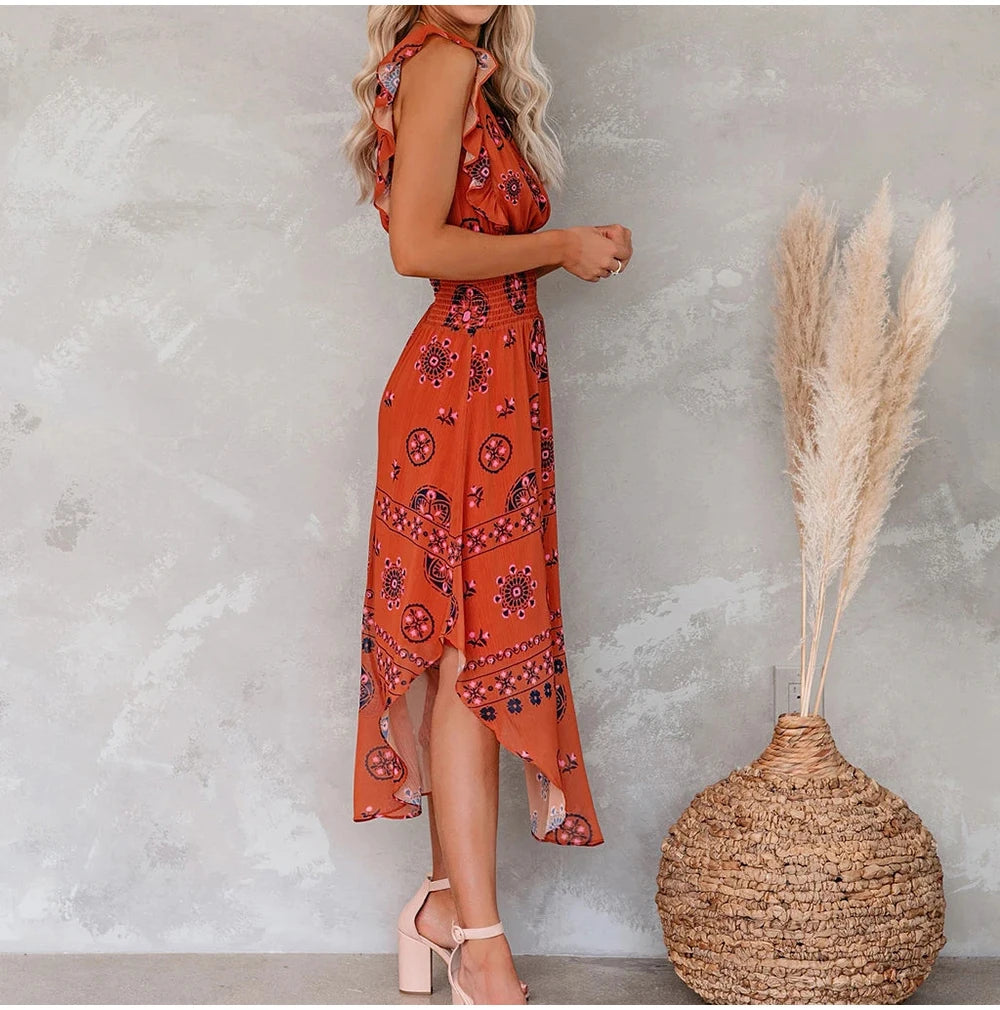 Vintage Summer Midi Dress