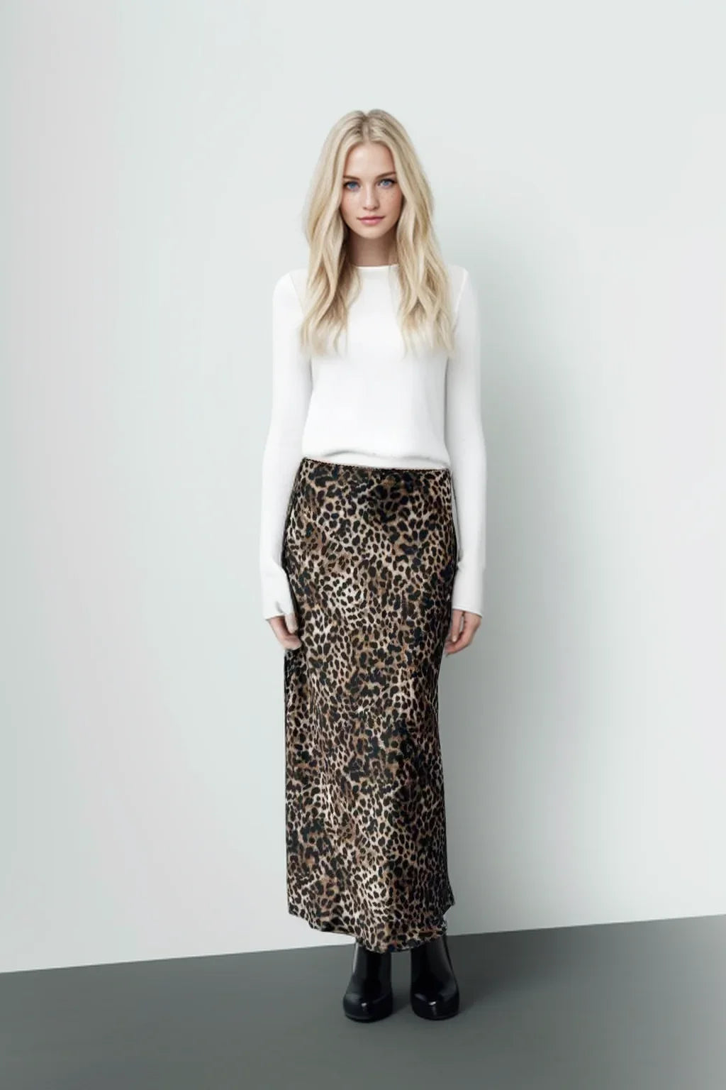 Wild Elegance Midi Skirt