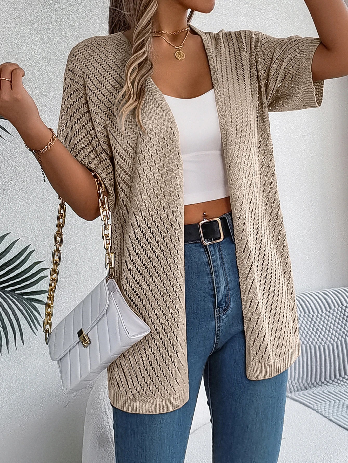 Classic Hollow Cardigan