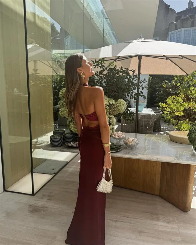 Elegant Backless Bodycon Dress